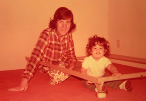 Author Shelley with Uncle Dan circa 1974