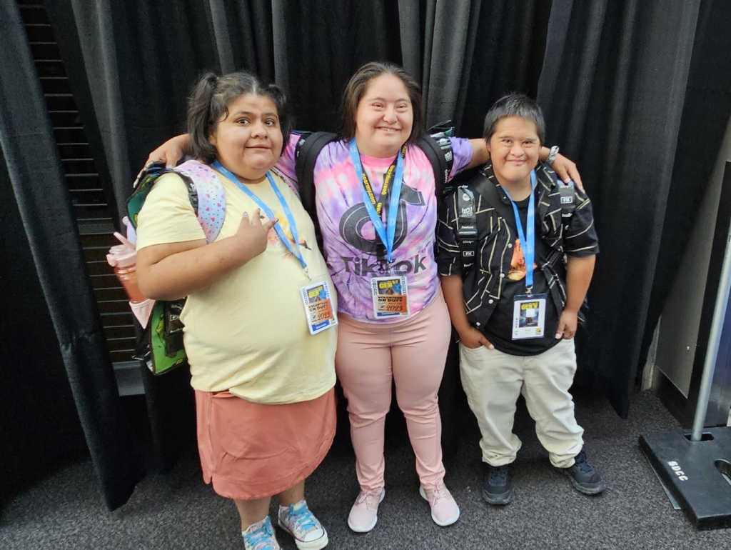 Three Easterseals participants enjoying Comic-Con